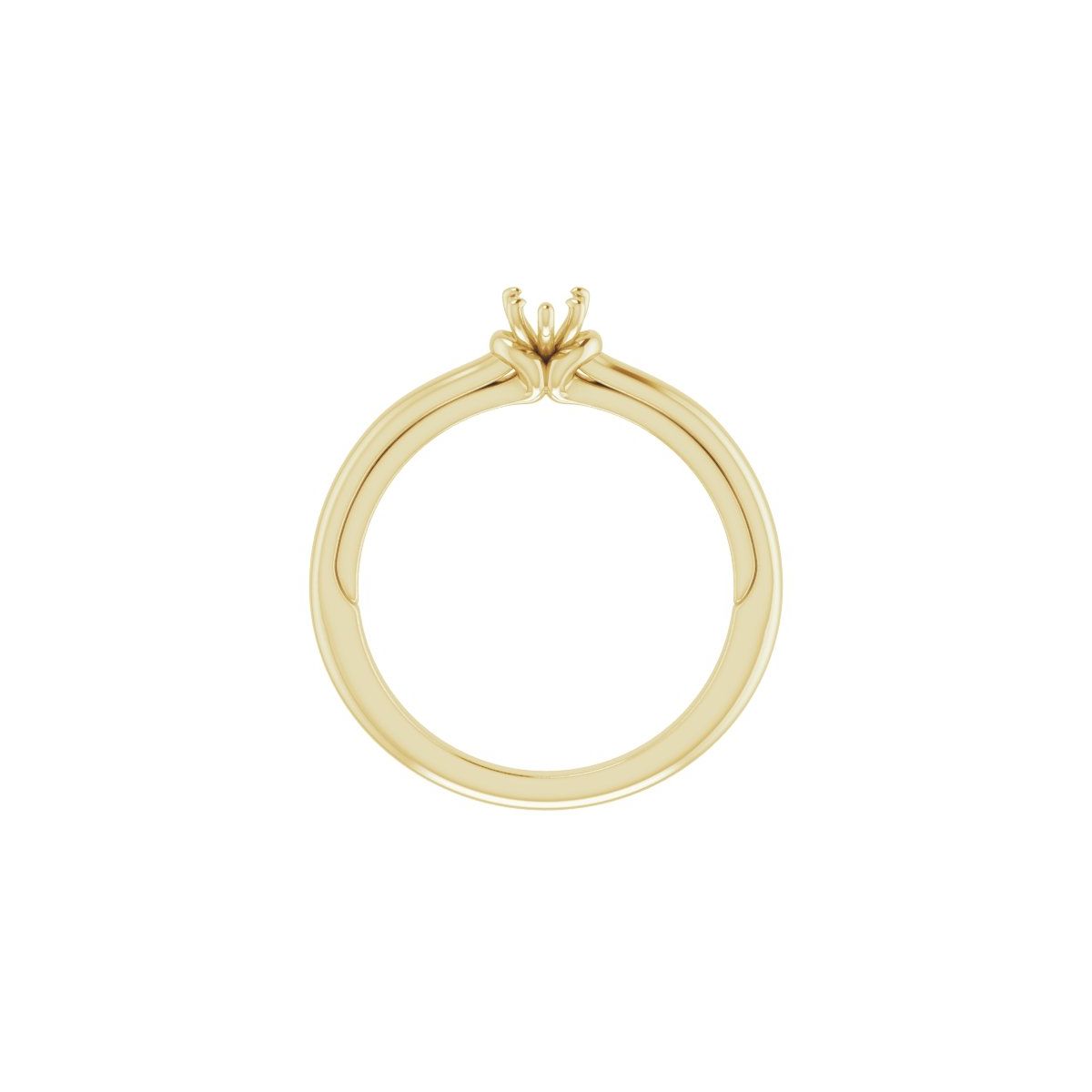 Pear Solitaire Engagement Ring (6 X 4 Mm) Mounting - gallery - Series 123440