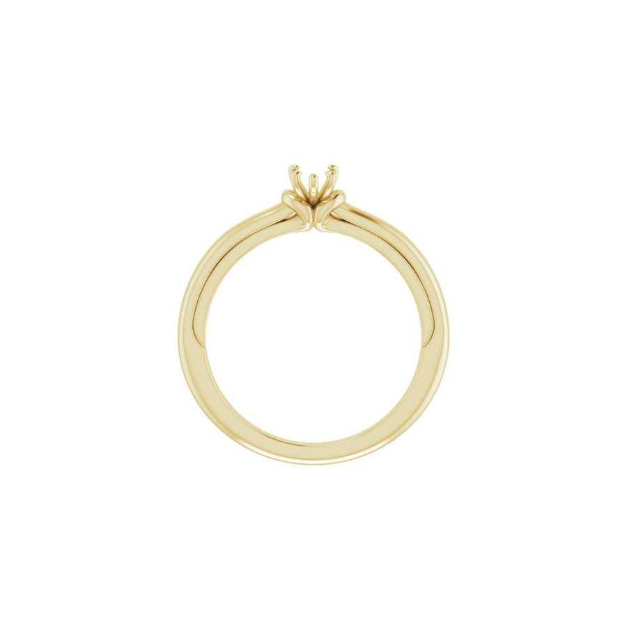 Pear Solitaire Engagement Ring (6 X 4 Mm) Mounting - gallery - Series 123440