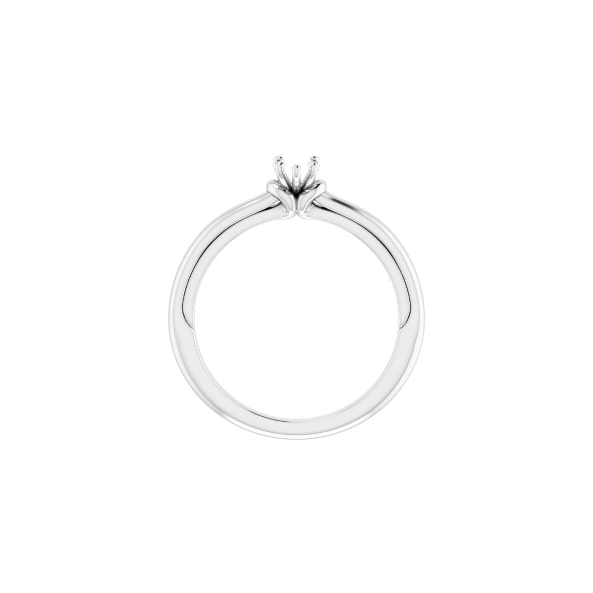 Pear Solitaire Engagement Ring (6 X 4 Mm) Mounting - gallery - Series 123440