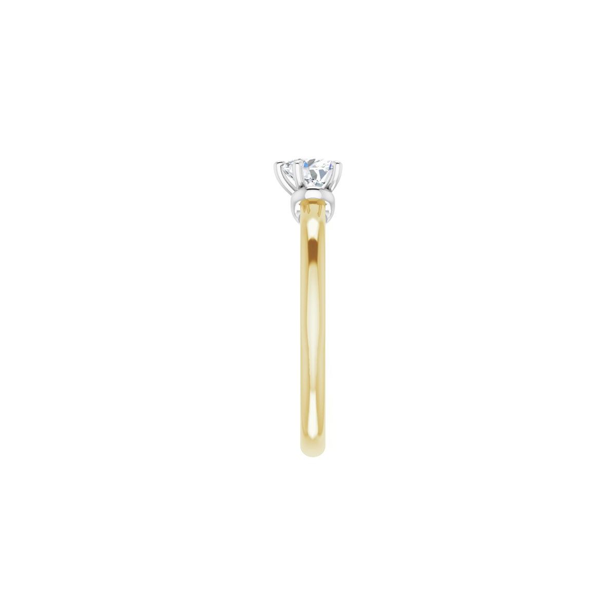 Heart Solitaire Engagement Ring (5 X 5 Mm) Mounting - gallery - Series 123440