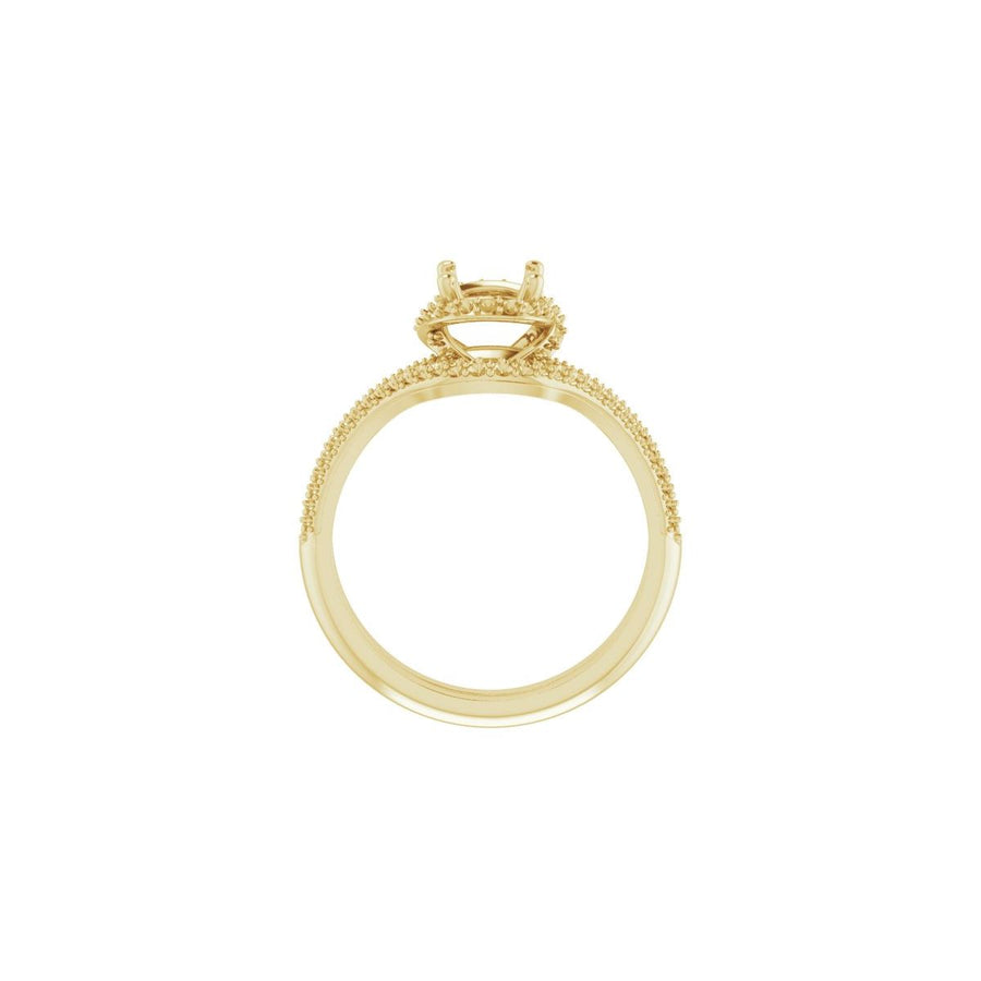 Round Halo-Style Engagement Ring Semi-Mount - gallery - Series 123188