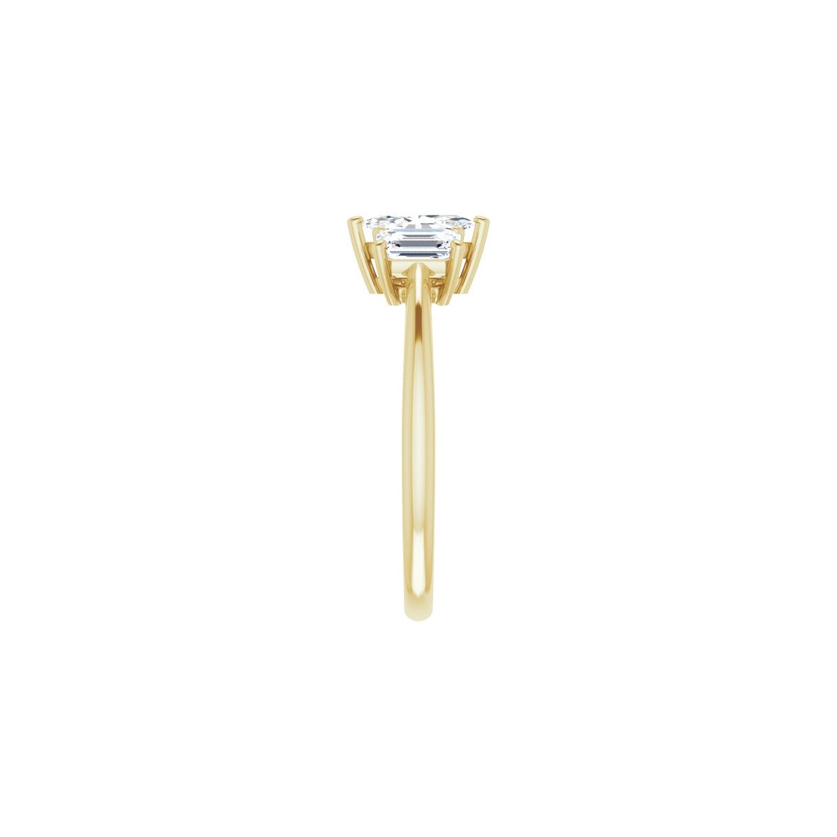 Marquise Three-Stone Engagement Ring Semi-Mount - gallery - Series 121986