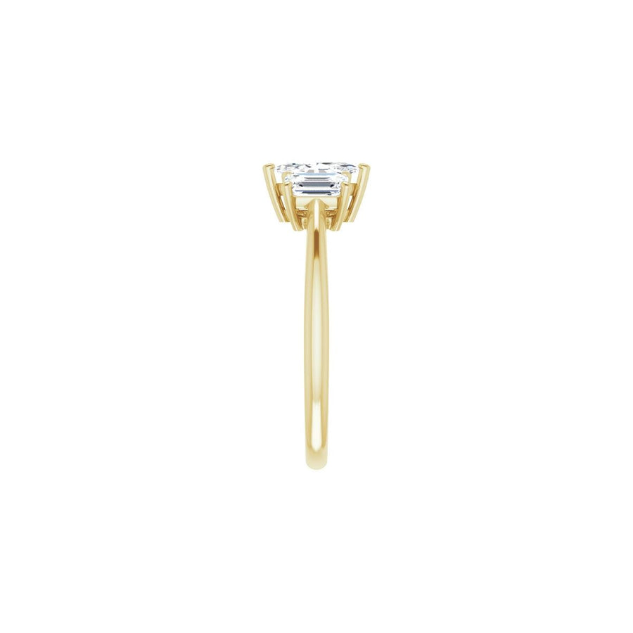 Marquise Three-Stone Engagement Ring Semi-Mount - gallery - Series 121986