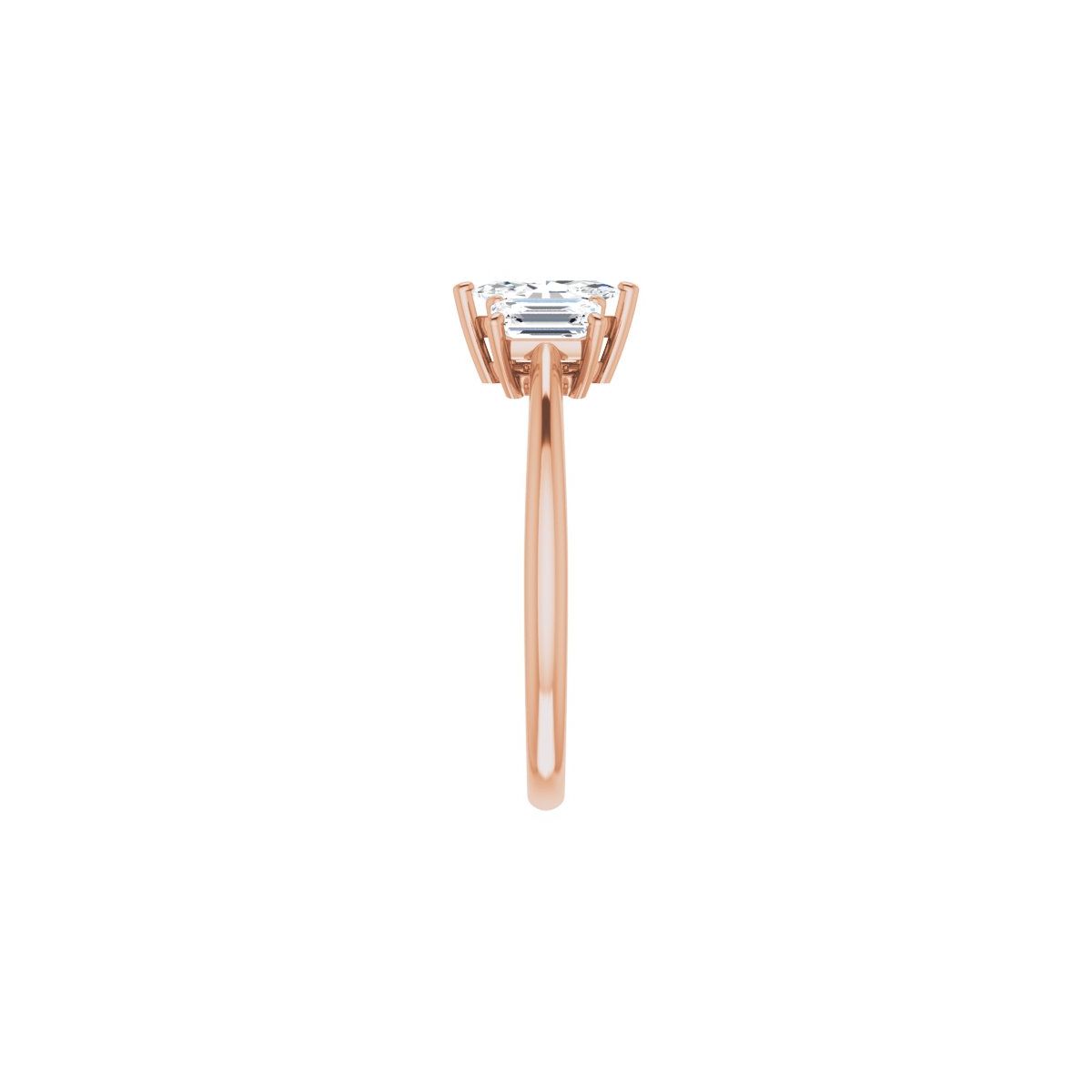 Marquise Three-Stone Engagement Ring Semi-Mount - gallery - Series 121986