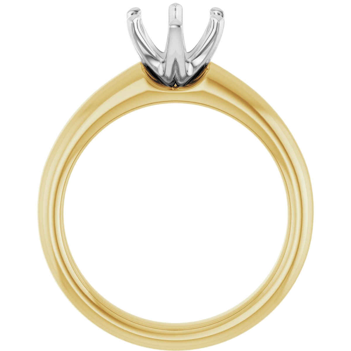 Oval Solstice Solitaire Engagement Ring (9 X 7 Mm) Mounting - gallery - Series 122011