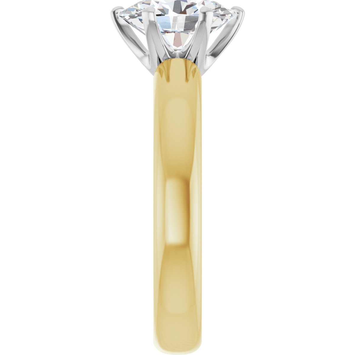 Oval Solstice Solitaire Engagement Ring (9 X 7 Mm) Mounting - gallery - Series 122011
