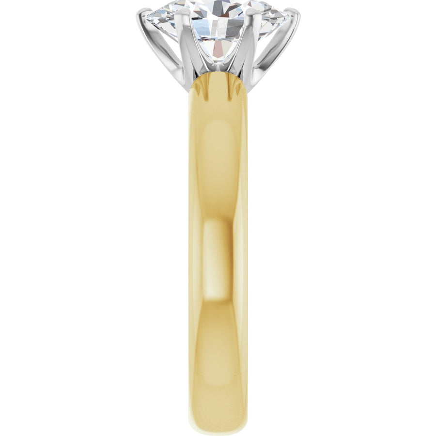 Oval Solstice Solitaire Engagement Ring (9 X 7 Mm) Mounting - gallery - Series 122011