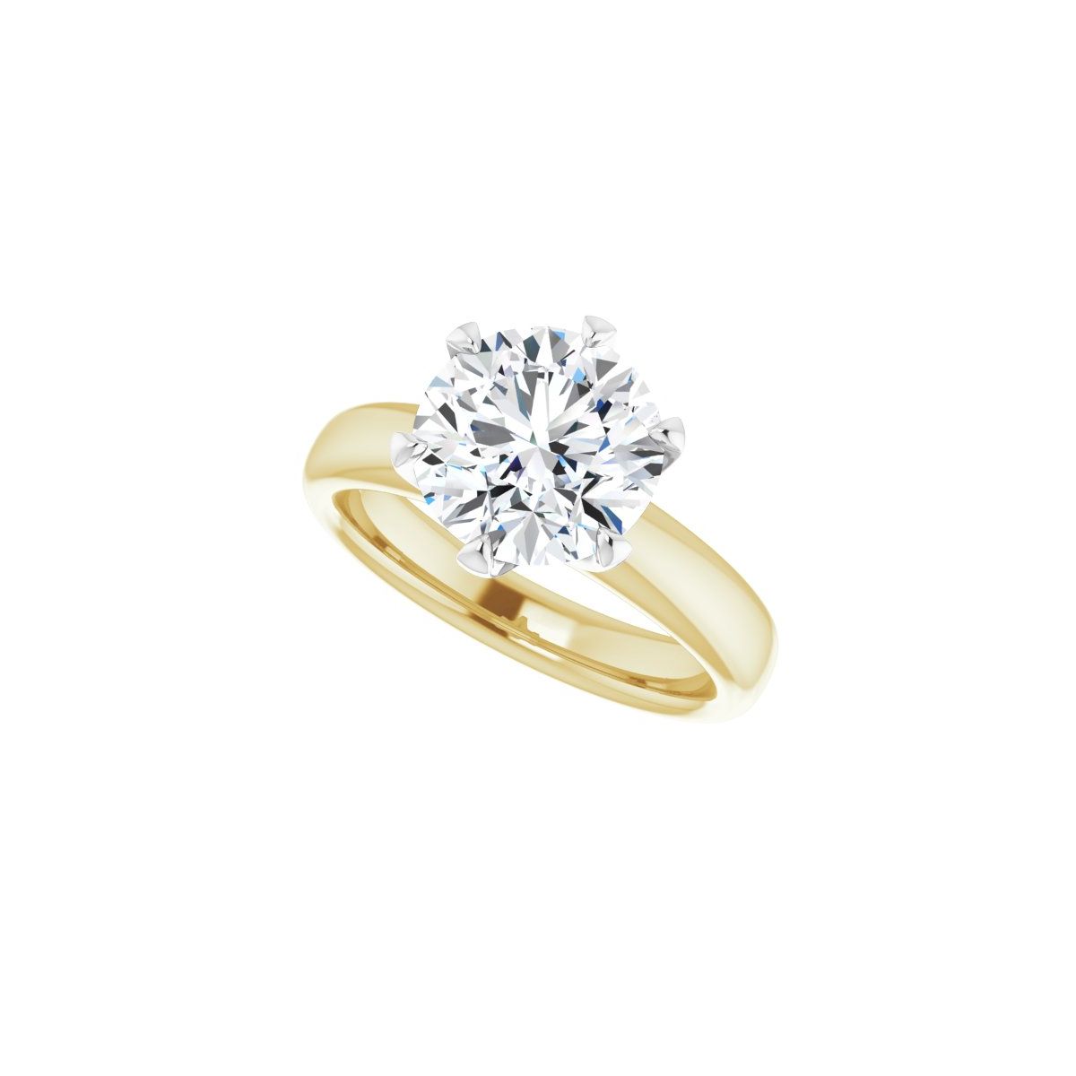 Round Solstice Solitaire Engagement Ring (9 Mm) Mounting - gallery - Series 122011