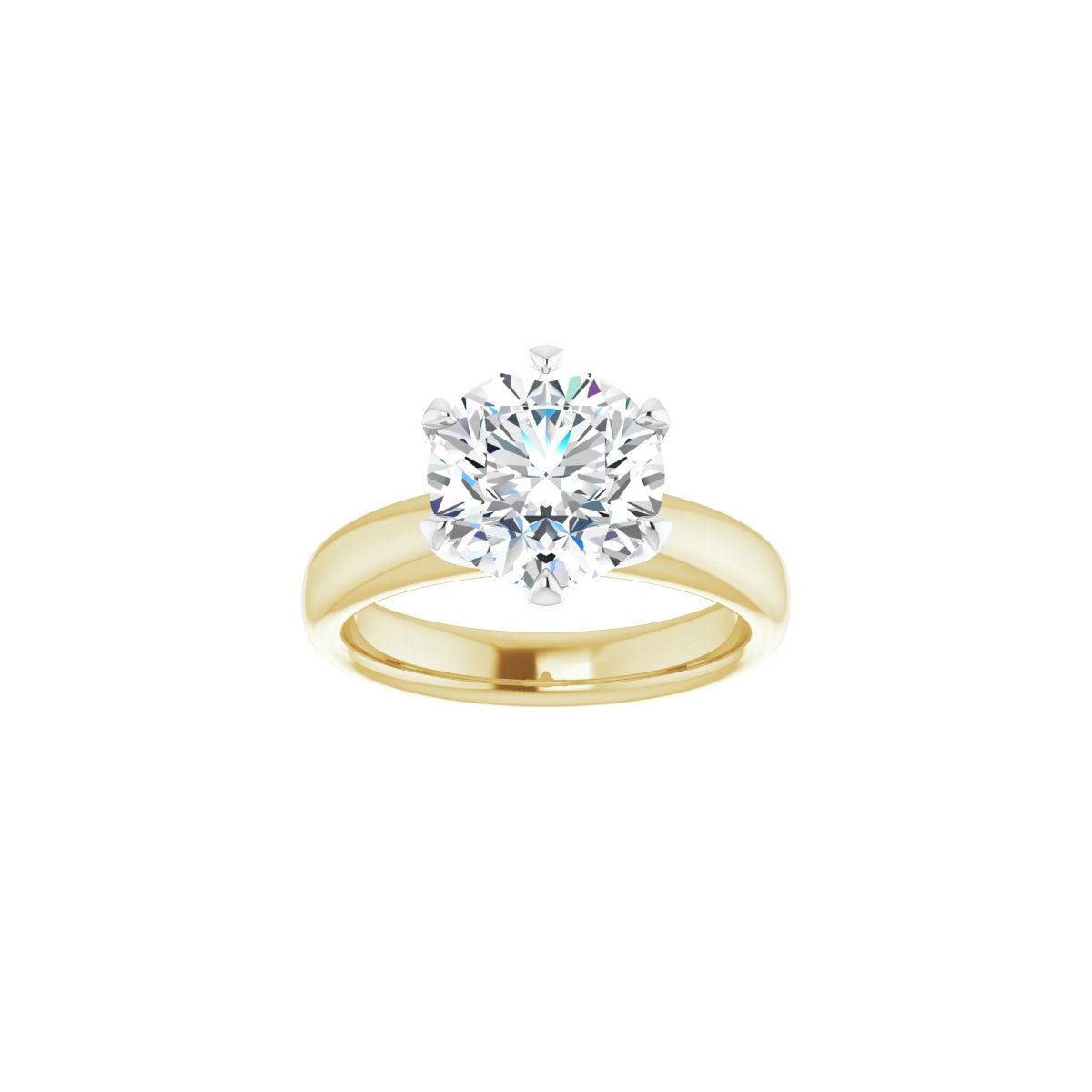 Round Solstice Solitaire Engagement Ring (9 Mm) Mounting - gallery - Series 122011