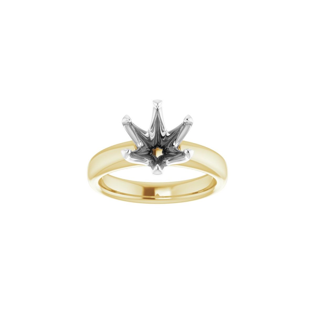 Round Solstice Solitaire Engagement Ring (9 Mm) Mounting - gallery - Series 122011
