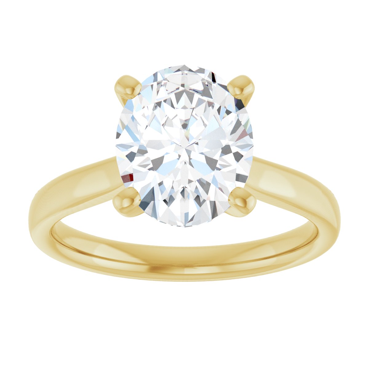 Ready Made 2 1/2 CTW Oval Engagement Ring - gallery - Series 122089