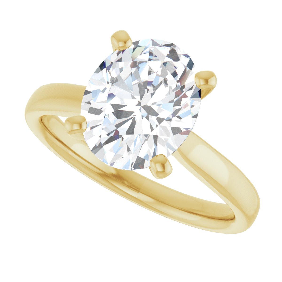 Ready Made 2 1/2 CTW Oval Engagement Ring - gallery - Series 122089