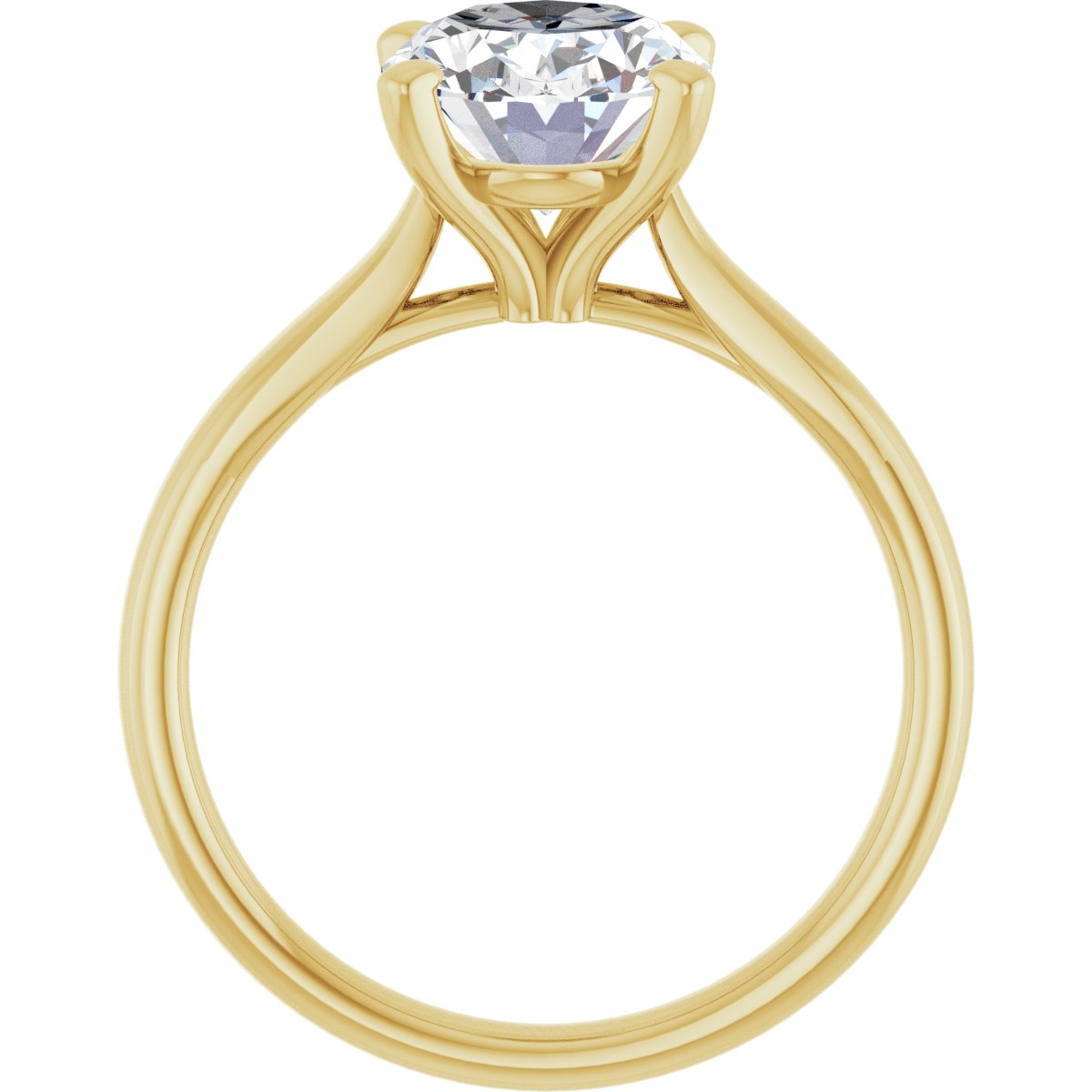 Ready Made 2 1/2 CTW Oval Engagement Ring - gallery - Series 122089