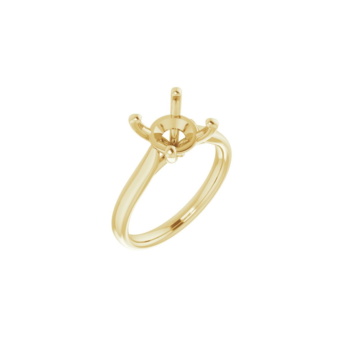 Round Engagement Ring (8.8 Mm) Mounting - gallery - Series 122089