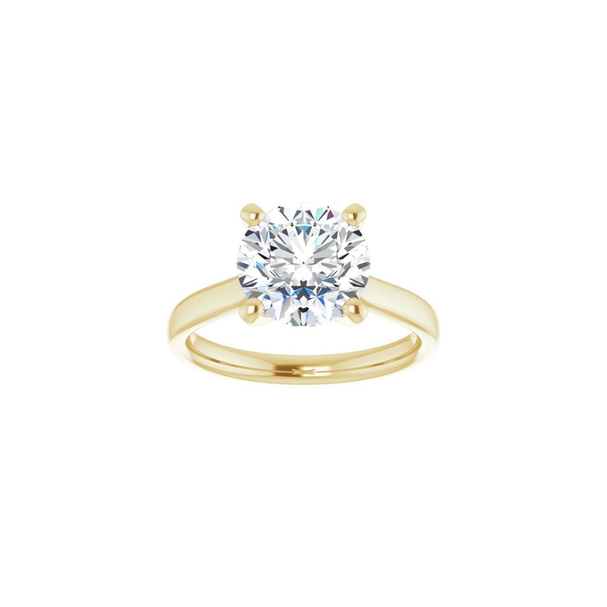 Round Engagement Ring (8.8 Mm) Mounting - gallery - Series 122089