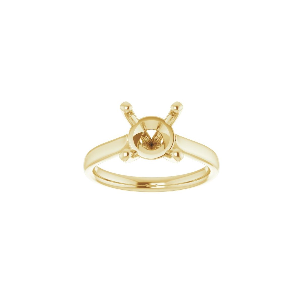 Round Engagement Ring (8.8 Mm) Mounting - gallery - Series 122089