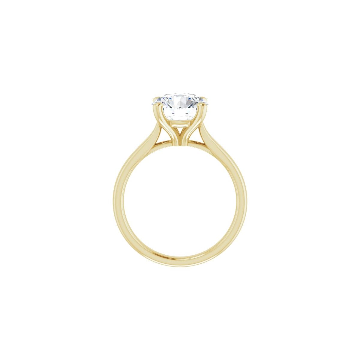Round Engagement Ring (8.8 Mm) Mounting - gallery - Series 122089