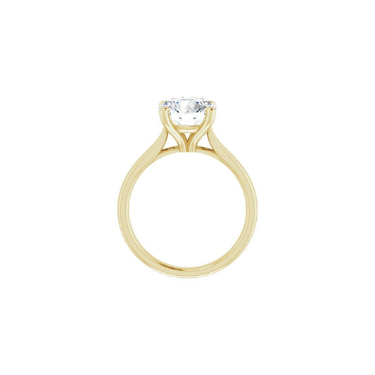 Round Engagement Ring (8.8 Mm) Mounting - gallery - Series 122089