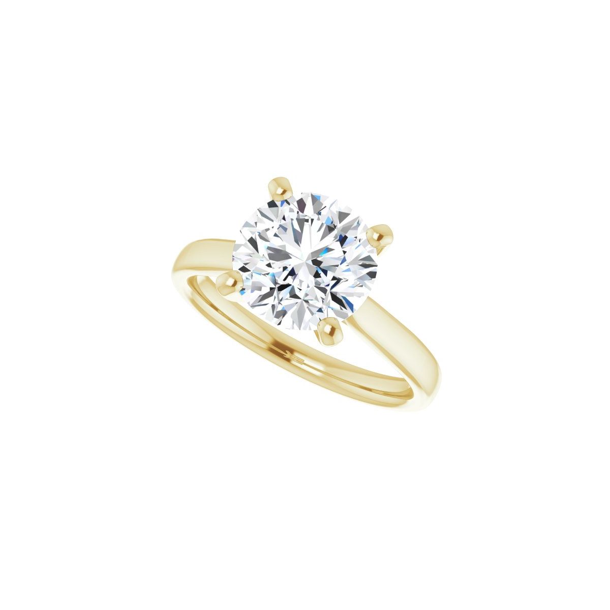 Round Engagement Ring (8.8 Mm) Mounting - gallery - Series 122089