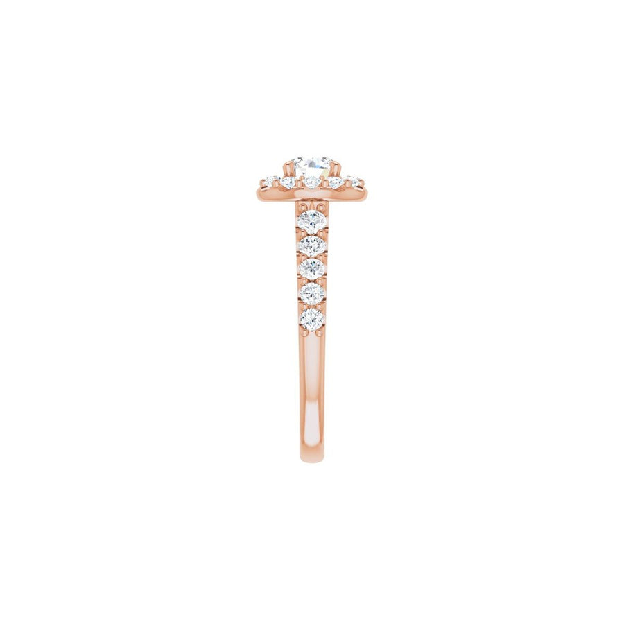 Round Halo-Style Engagement Ring Semi-Mount - gallery - Series 123541
