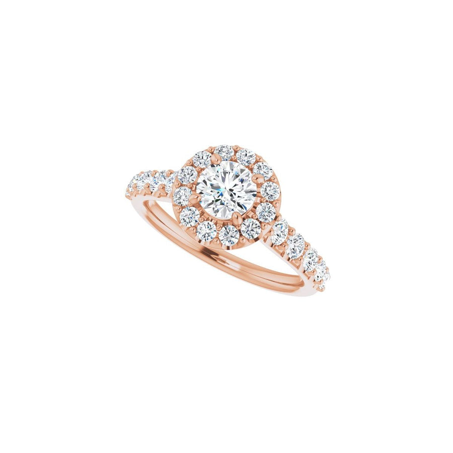 Round Halo-Style Engagement Ring Semi-Mount - gallery - Series 123541