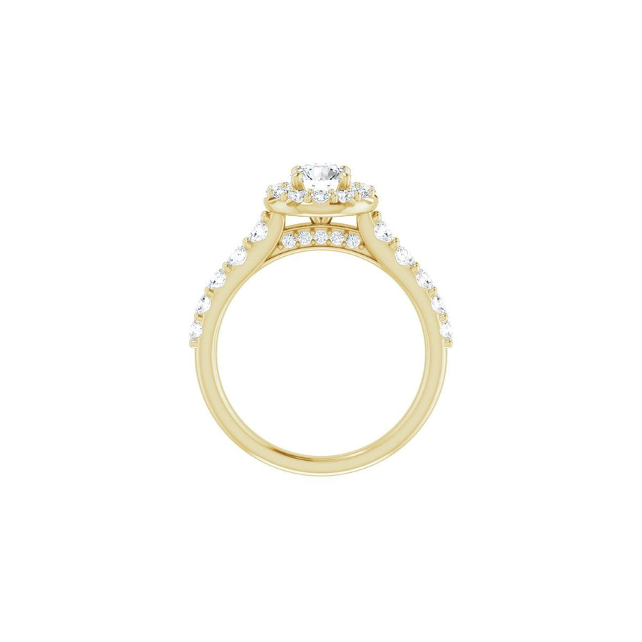 Round Halo-Style Engagement Ring Semi-Mount - gallery - Series 123541