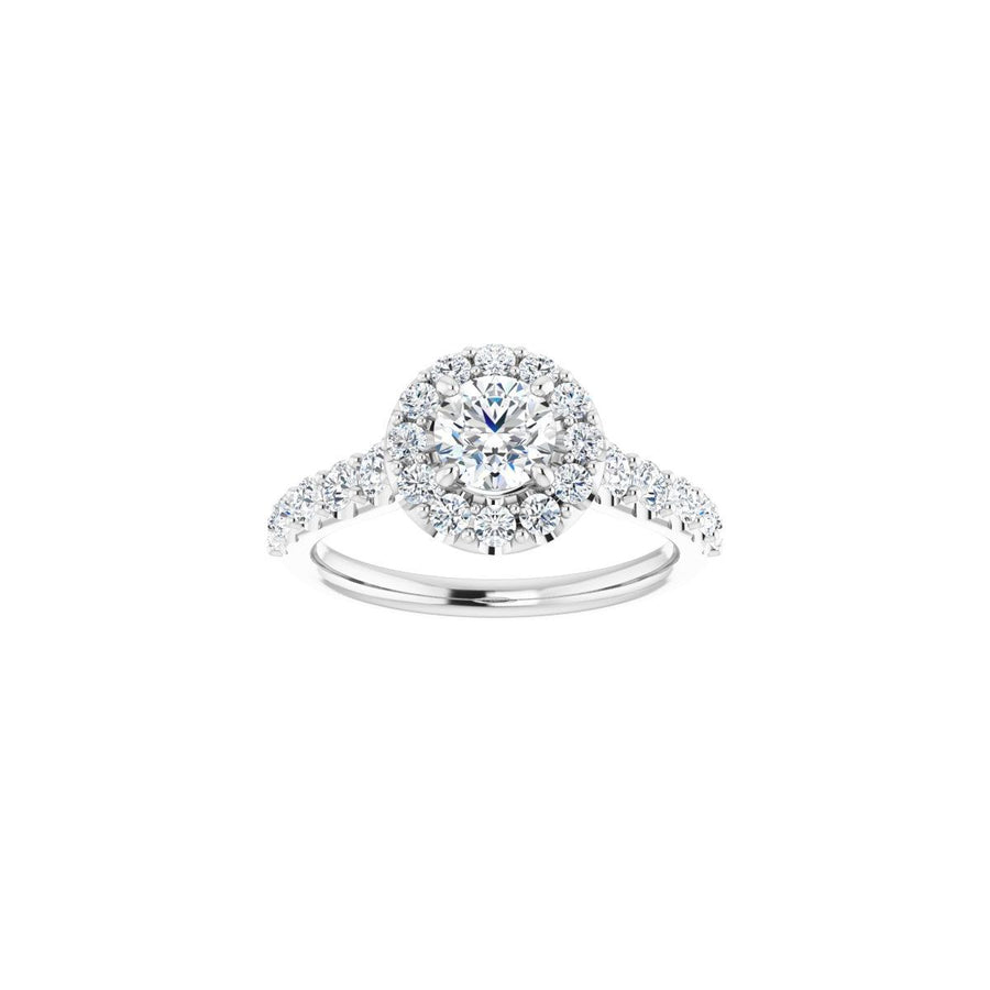 Round Halo-Style Engagement Ring Semi-Mount - gallery - Series 123541