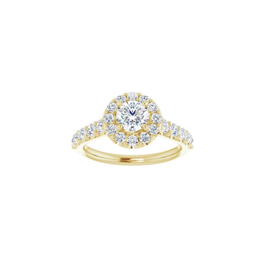 Round Halo-Style Engagement Ring Semi-Mount - gallery - Series 123541