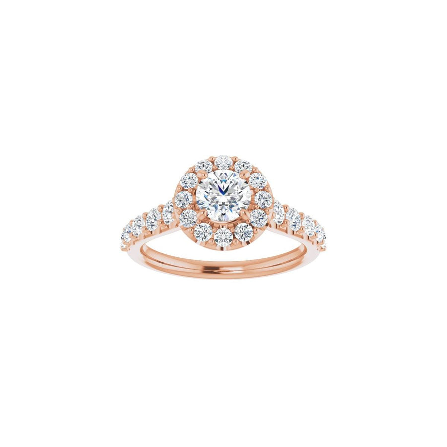 Round Halo-Style Engagement Ring Semi-Mount - gallery - Series 123541