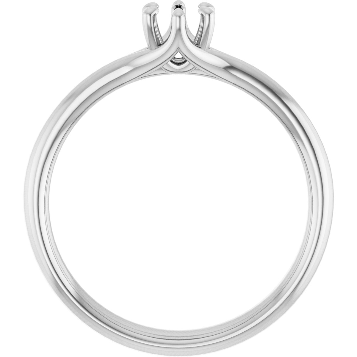 Round Solitaire Engagement Ring Mounting - gallery - Series 122118