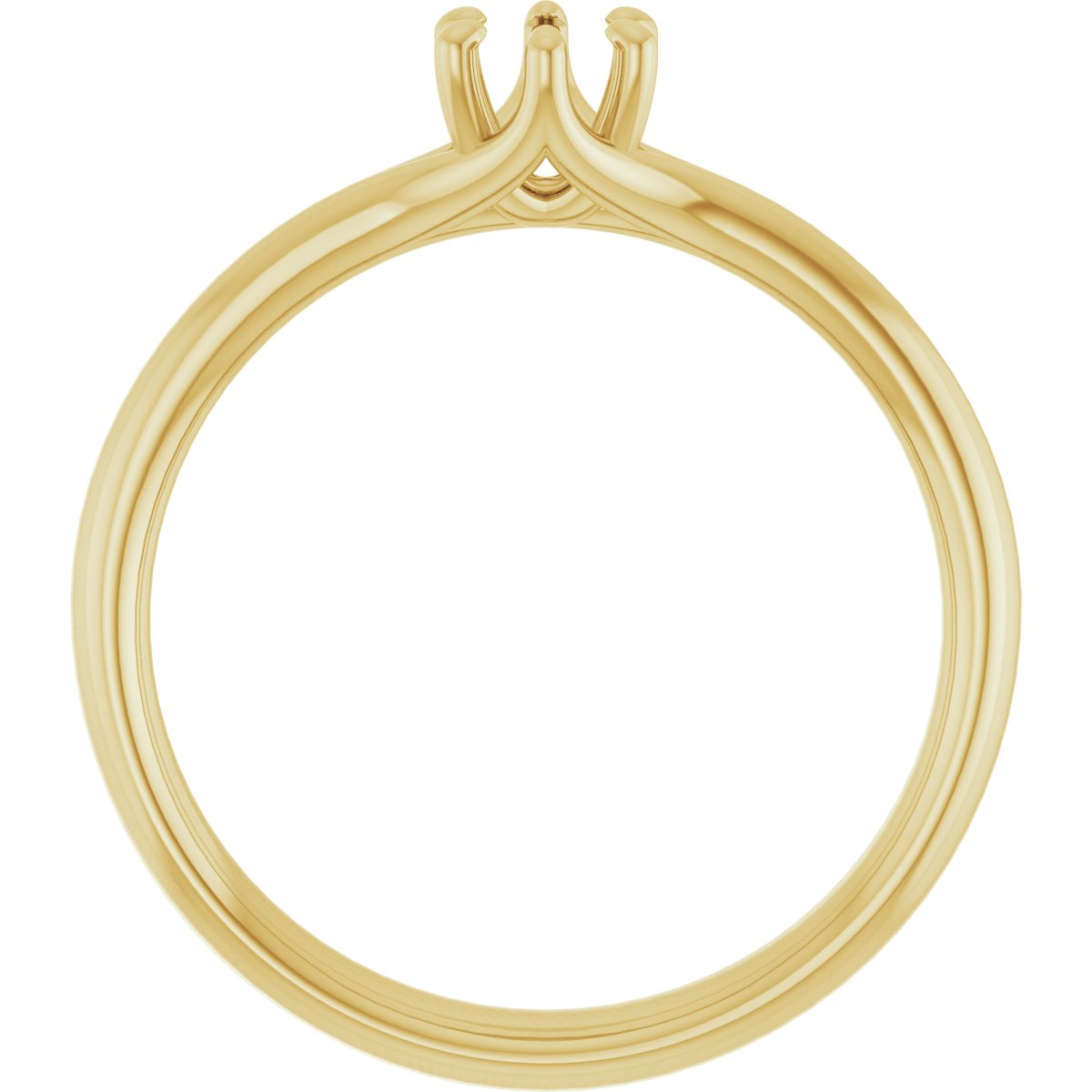 Round Solitaire Engagement Ring Mounting - gallery - Series 122118
