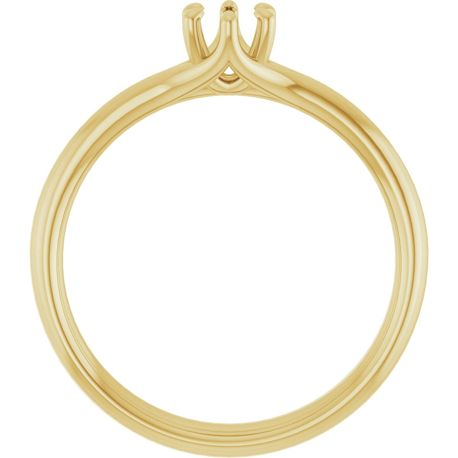 Round Solitaire Engagement Ring Mounting - gallery - Series 122118