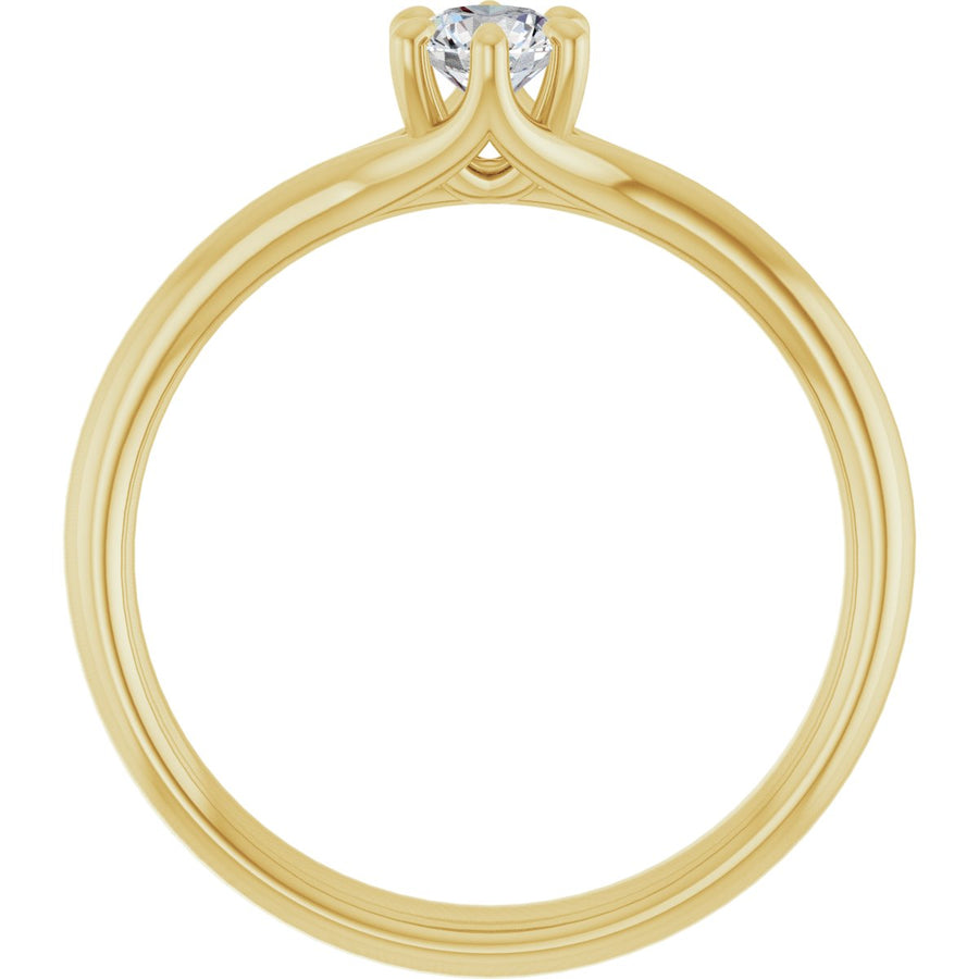 Round Solitaire Engagement Ring Mounting - gallery - Series 122118