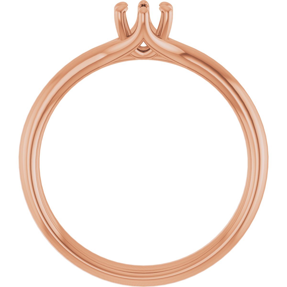 Round Solitaire Engagement Ring Mounting - gallery - Series 122118