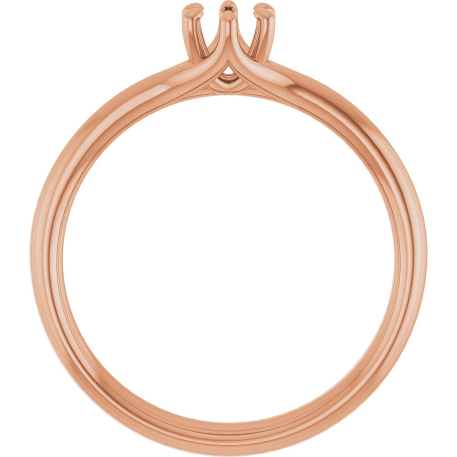 Round Solitaire Engagement Ring Mounting - gallery - Series 122118