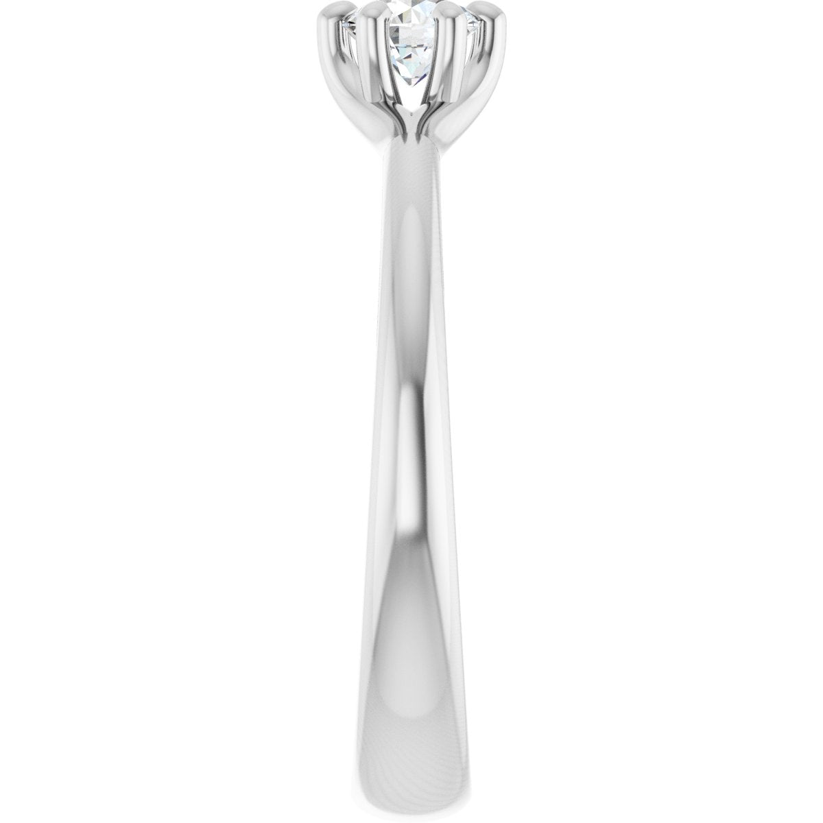 Round Solitaire Engagement Ring Mounting - gallery - Series 122118
