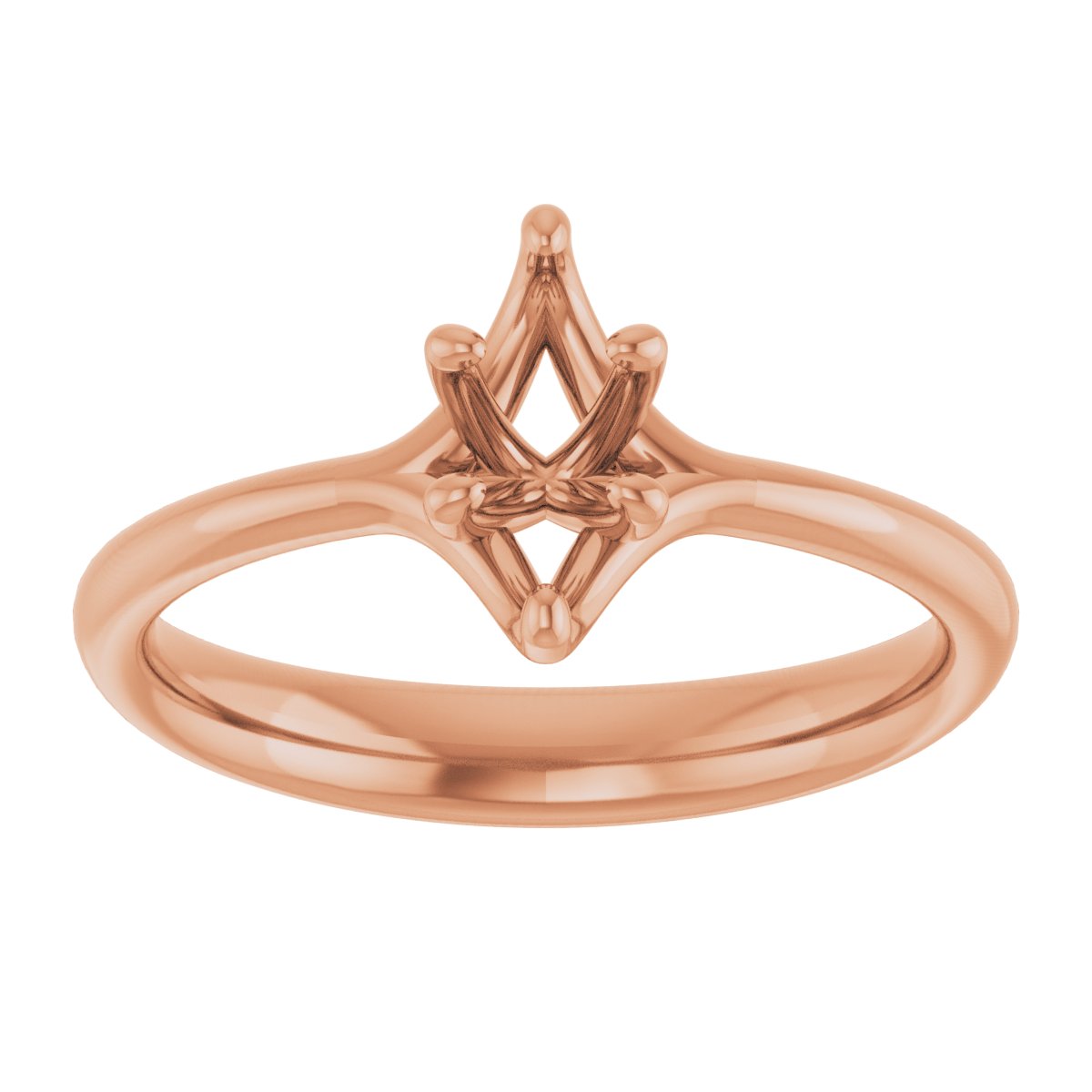 Marquise Solitaire Engagement Ring Mounting - gallery - Series 122118