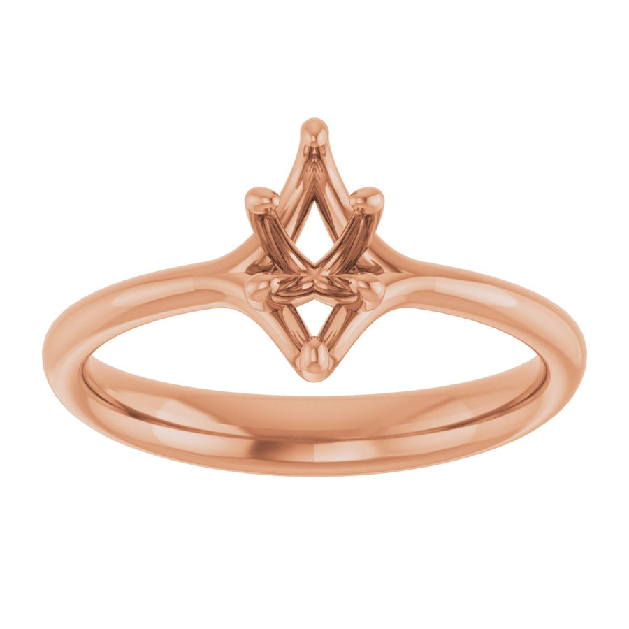 Marquise Solitaire Engagement Ring Mounting - gallery - Series 122118