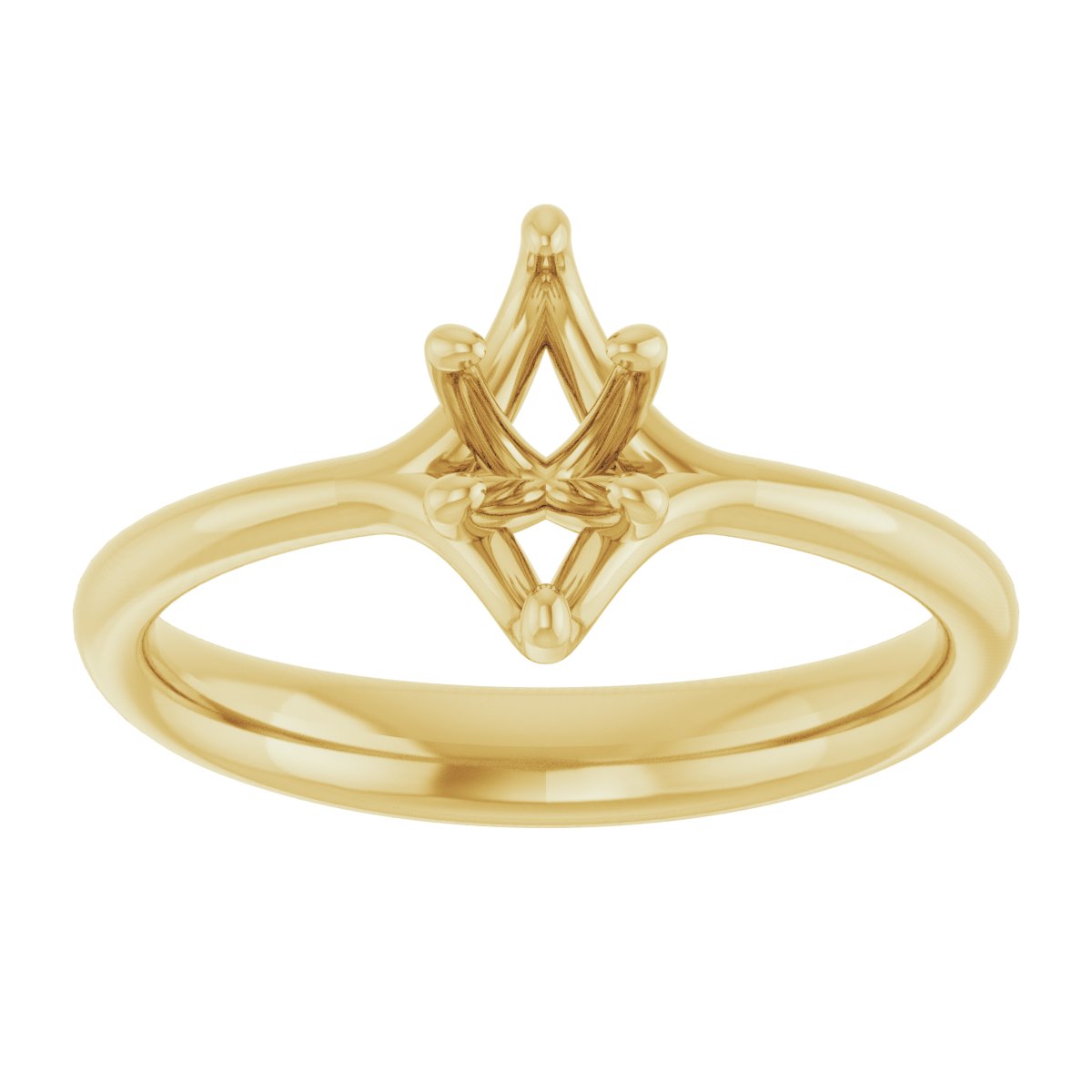 Marquise Solitaire Engagement Ring Mounting - gallery - Series 122118