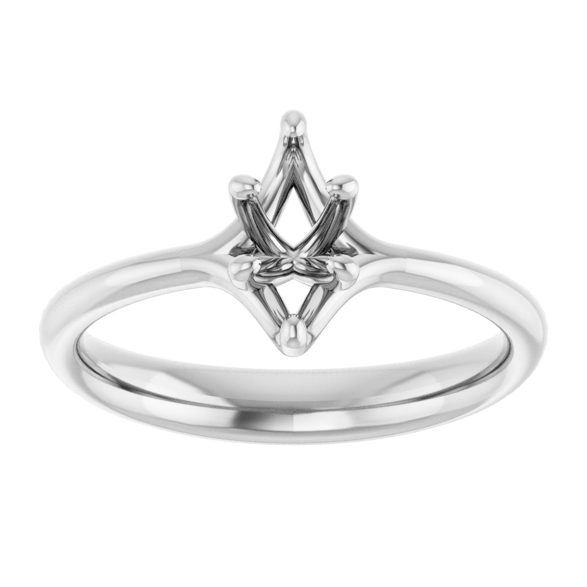 Marquise Solitaire Engagement Ring Mounting - gallery - Series 122118