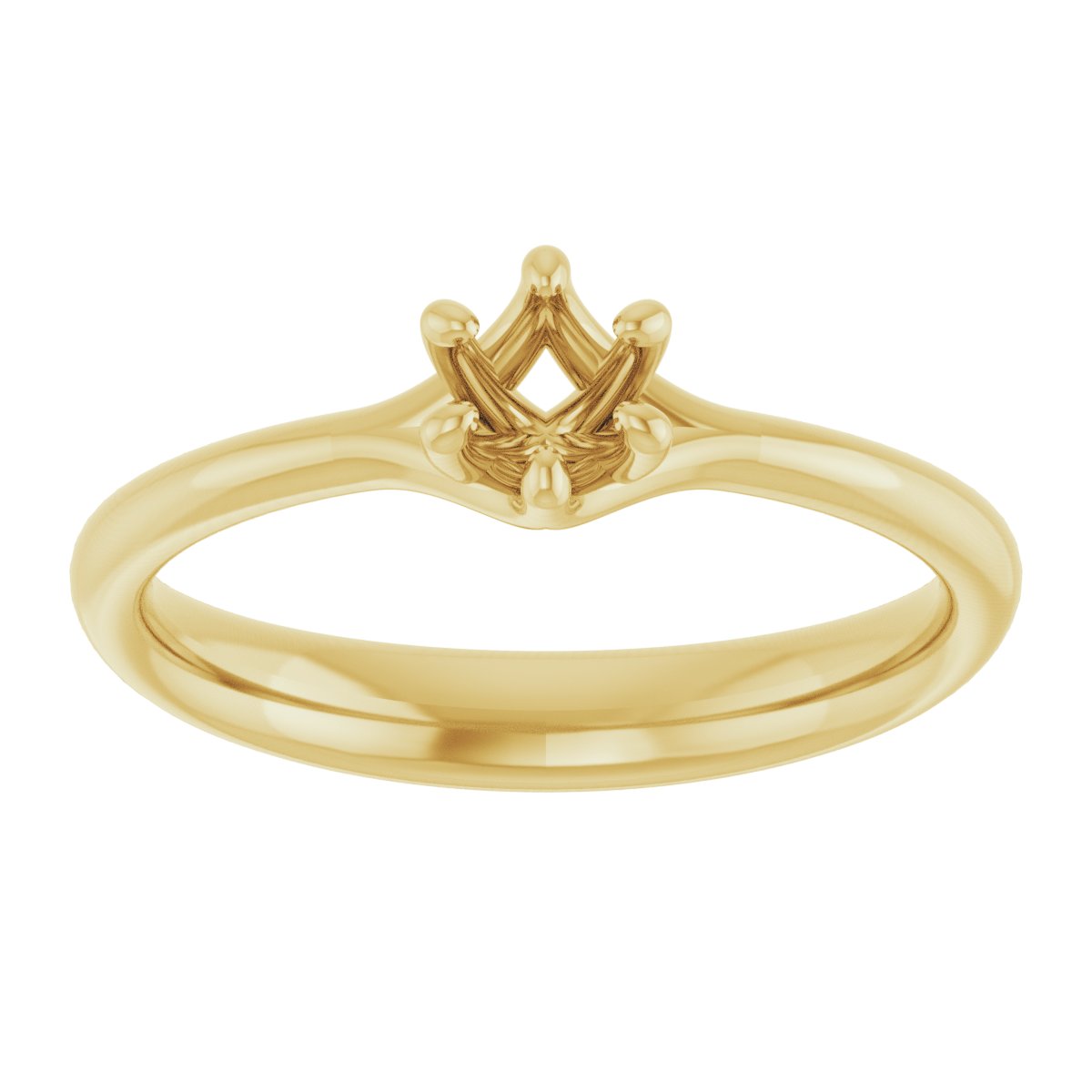 Round Solitaire Engagement Ring Mounting - gallery - Series 122118