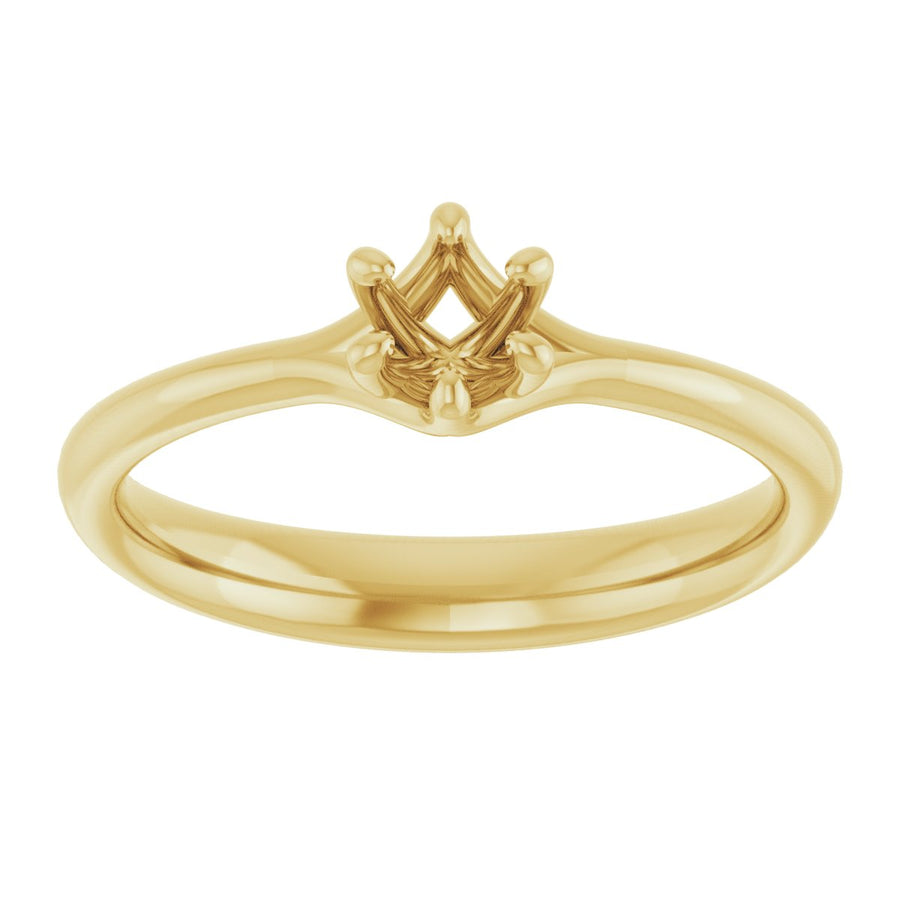 Round Solitaire Engagement Ring Mounting - gallery - Series 122118