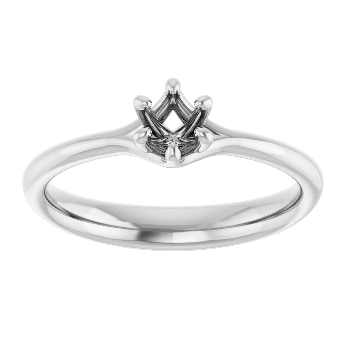 Round Solitaire Engagement Ring Mounting - gallery - Series 122118