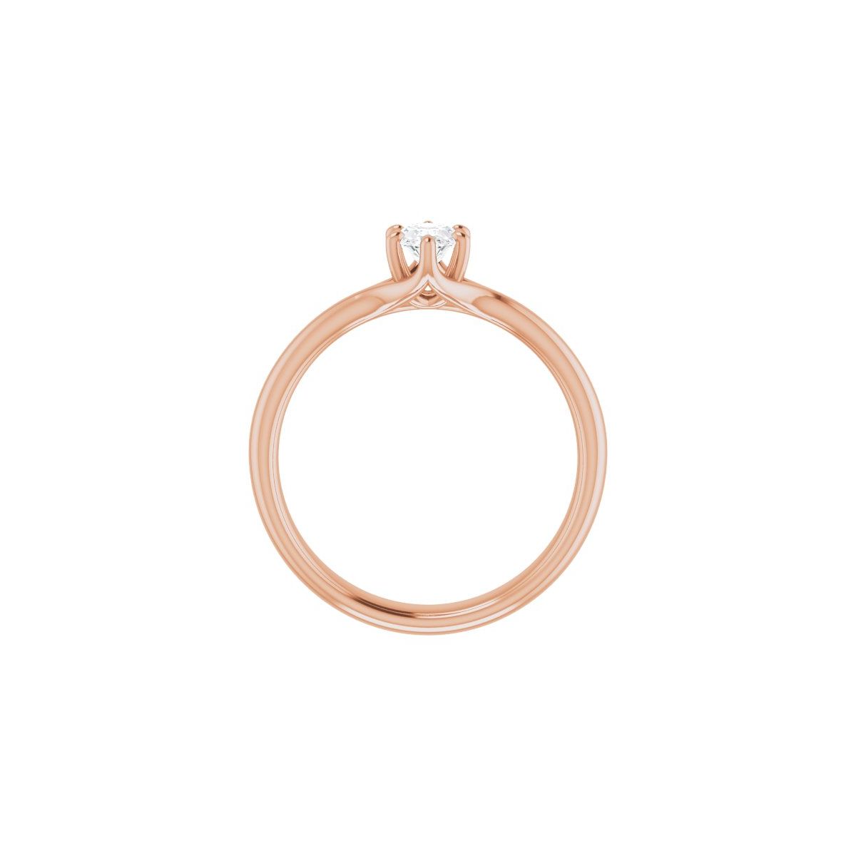 Oval Solitaire Engagement Ring Mounting - gallery - Series 122118