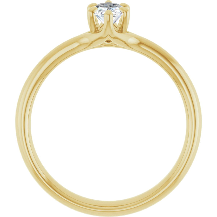 Marquise Solitaire Engagement Ring Mounting - gallery - Series 122118