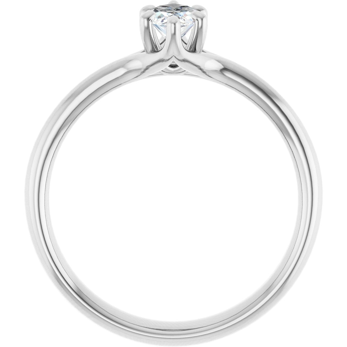 Marquise Solitaire Engagement Ring Mounting - gallery - Series 122118