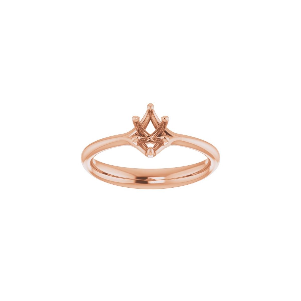 Oval Solitaire Engagement Ring Mounting - gallery - Series 122118