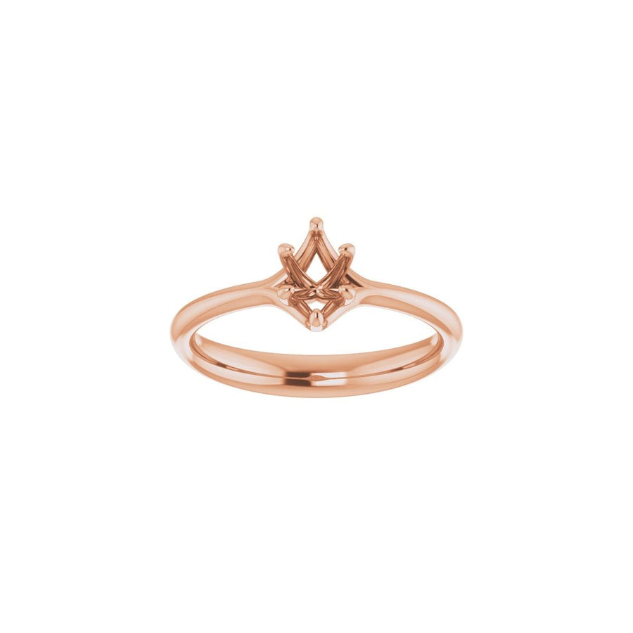 Oval Solitaire Engagement Ring Mounting - gallery - Series 122118