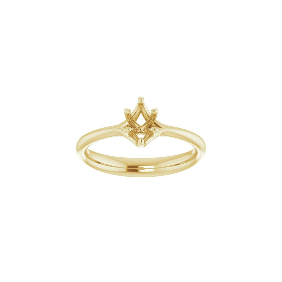 Oval Solitaire Engagement Ring Mounting - gallery - Series 122118
