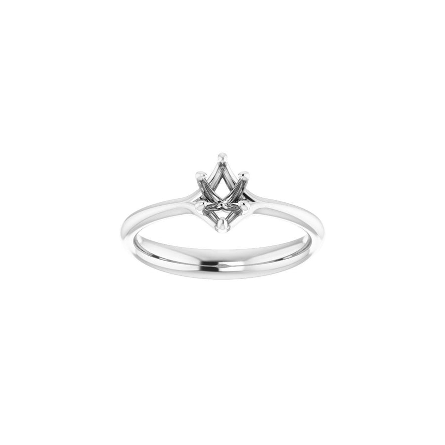 Oval Solitaire Engagement Ring Mounting - gallery - Series 122118